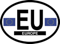 European Council Oval Reflective Decal
