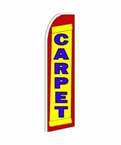 Carpet Swooper Flutter Feather 3ft W x 11.5ft Tall Flag