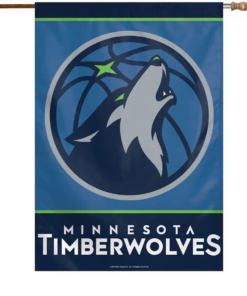 Minnesota Timberwolves 28" x 40" Primary Logo Single-Sided Vertical Banner