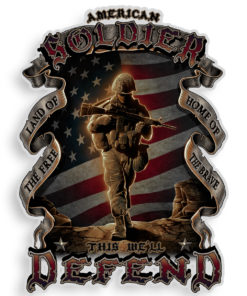 Soldier 12" Decal