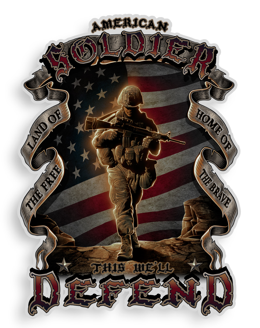 Soldier 2" Decal