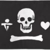 Stede Bonnett Pirate Flag 3x5ft Poly