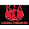 Killed in Action Bumper Sticker. KIA Bumper STK, KIA Sticker