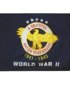 Nyl-Glo WWII Commemorative Flag-3 ft. X 4 ft