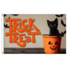 Trick or Treat Halloween Cat 3'X5' Nylon Flag Printed on heavy duty nylon