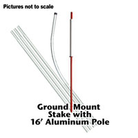 Feather Flag Ground Stake Kit (Ground Mount and Pole)