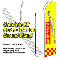 Mufflers (Yellow,Checkered) Kit