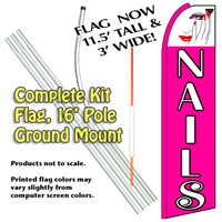 Nails (White,Pink) Kit