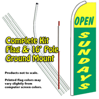 Open Sundays (Green-Yellow) Kit