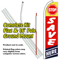 Stop Save Here (Red-Blue) Kit