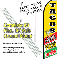 Tacos Asada, Pollo, Carnitas Yellow Kit