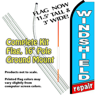 Windshield Repair (Blue,Red) Kit