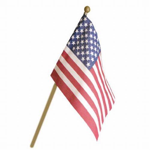 U.S. Stick Flag Bulk Pack 4"x6"