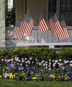 USA Stick Flag Porch Set. 12"x18"