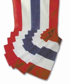 Patriotic Polycotton Striped Bunting