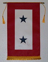 2 Star Service Banner 10"x14"