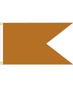 Khaki Solid Color 4×6′ Nyl Horizontal Burgees