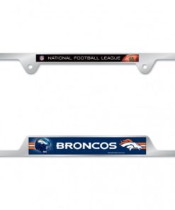DENVER BRONCOS METAL LICENSE PLATE FRAME