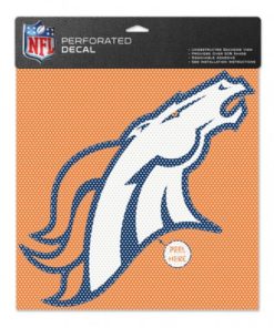 DENVER BRONCOS PERFORATED VINYL DECAL