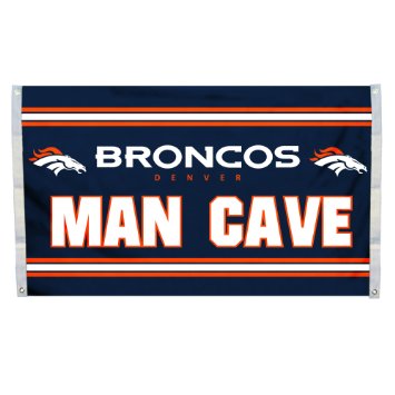 Denver Broncos Man Cave Flag