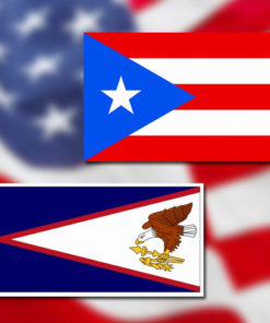U.S. Territories Flags Outdoors
