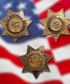 US 50 State Police Badge Pins