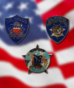 US 50 State Police Patch Pins