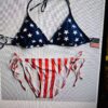 American US String Bikini, American Bikini Swimsuit, USA Bikini Swimsuit, American Flag Bikini, USA Flag Bikini, Patriotic Bikini
