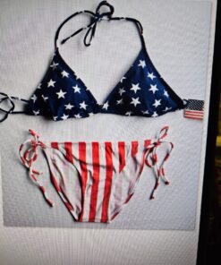 American US String Bikini, American Bikini Swimsuit, USA Bikini Swimsuit, American Flag Bikini, USA Flag Bikini, Patriotic Bikini