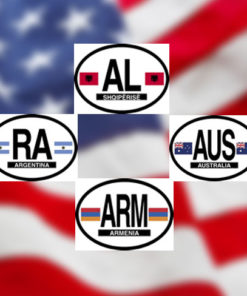 Countries Oval Decals