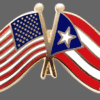 Puerto Rico Friendship Lapel Pin, Puerto Rico Flag Crossed Lapel Pin, Puerto Rico Lapel Pin Friendship, Puerto Rico Crossed Flag Pin