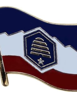 Utah State Beehive Flag Pin , Utah Beehive Flag Lapel Pin, Utah Lapel Pin, Utah Flag Pin
