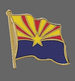 Arizona State Lapel Pin, Arizona Flag Lapel Pin, Arizona Lapel Pin, Arizona Flag Pin