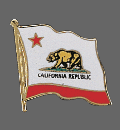 California State Lapel Pin, California Flag Lapel Pin, California Lapel Pin, California Flag Pin