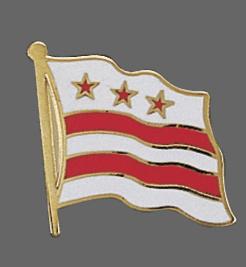 District Of Columbia Lapel Pin, D.C Lapel Pin, District Of Columbia Flag Lapel Pin, D.C Lapel Pin, District Of Columbia Flag Pin