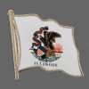 Illinois State Lapel Pin, Illinois Flag Lapel Pin, Illinois Lapel Pin, Illinois Flag Pin