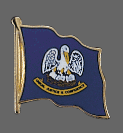 Louisiana State Lapel Pin, Louisiana Flag Lapel Pin, Louisiana Lapel Pin, Louisiana Flag Pin