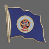 Minnesota State Lapel Pin, Minnesota Flag Lapel Pin, Minnesota Lapel Pin, Minnesota Flag Pin