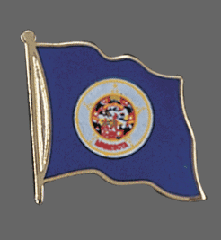 Minnesota State Lapel Pin, Minnesota Flag Lapel Pin, Minnesota Lapel Pin, Minnesota Flag Pin