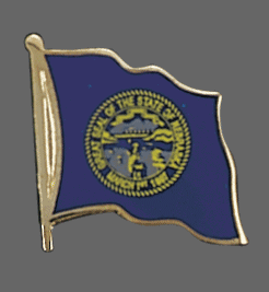Nebraska State Lapel Pin, Nebraska Flag Lapel Pin, Nebraska Lapel Pin, Nebraska Flag Pin