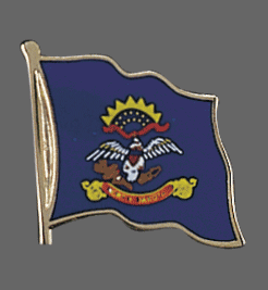 North Dakota State Lapel Pin, North Dakota Flag Lapel Pin, North Dakota Lapel Pin, North Dakota Flag Pin