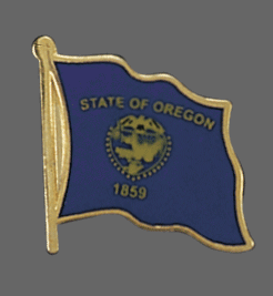 Oregon State Lapel Pin, Oregon Flag Lapel Pin, Oregon Lapel Pin, Oregon Flag Pin
