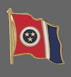 Tennessee State Lapel Pin, Tennessee Flag Lapel Pin, Tennessee Lapel Pin, Tennessee Flag Pin