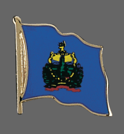 Vermont State Lapel Pin, Vermont Flag Lapel Pin, Vermont Lapel Pin, Vermont Flag Pin
