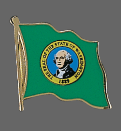 Washington State Lapel Pin, Washington Flag Lapel Pin, Washington Lapel Pin, Washington Flag Pin