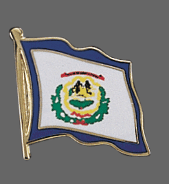 West Virginia State Lapel Pin, West Virginia Flag Lapel Pin, West Virginia Lapel Pin, West Virginia Flag Pin