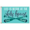 Our festive & colorful collection of Lake House 3'x5' screen-printed nylon flag speaks for itself