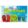 Our festive & colorful collection of Summer Sandals 3'X5' screen-printed nylon flag speaks for itself