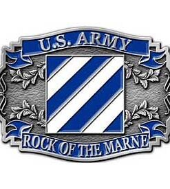 Military Belt Buckle 3rd Third Infantry Emblem Belt Buckle