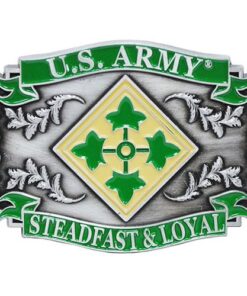 Army 4th Division Belt Buckle